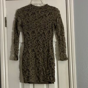 Elegant Lace Long Sleeve Dress